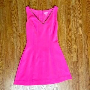 Pink Lilly Pulitzer V Neck Dress